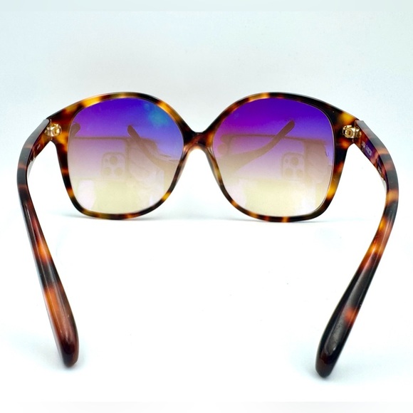 Linda Farrow Tortoiseshell Gradient Oversized Sunglasses - Picture 2 of 8